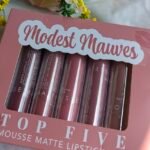 Italia Deluxe Top Five Mousse Matte Lipstick Set Modest Mauves